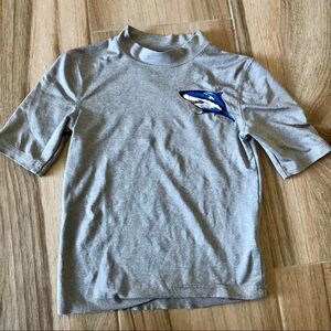 CAT & JACK Short Sleeve Swim Shirt with a Shark Size XS 4/5